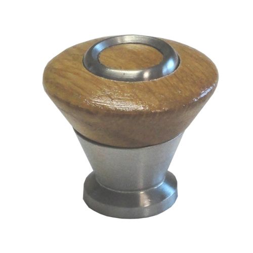 Knopf Edelstahl mit Ring 54350